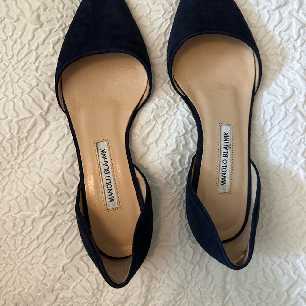 Manolo Blahnik Women's Black Flats